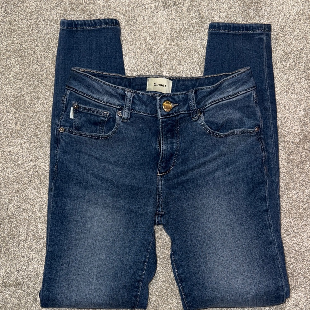 DL1961 Girls Dark Blue Skinny Jeans size 14